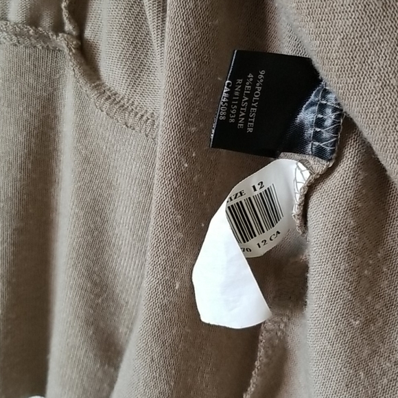 Oxford Circus Khaki Tricot Top Size 12 - Picture 8 of 16